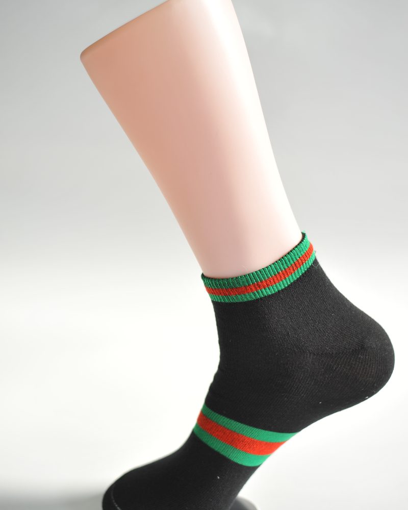 Stripe Black Socks