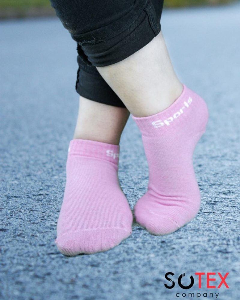 Pink socks with heart